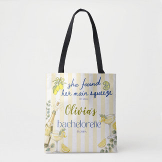 citroenthema ze vond haar grote liefde geel tote bag