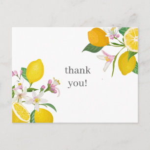 Citroentje Baby Shower Bedankt Italiaanse Citrus Briefkaart