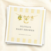 Citroentje kan niet wachten om strepen baby shower