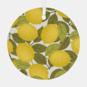 Citroentuin:  eindeloos behang glas ornament (Achterkant)