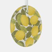 Citroentuin:  eindeloos behang glas ornament (Voorkant Rechts)