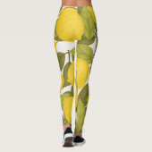 Citroentuin: eindeloos behang leggings (Achterkant)