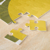 Citroentuin:  eindeloos behang legpuzzel (Zijkant)