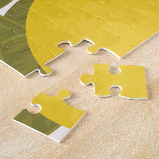 Citroentuin: eindeloos behang legpuzzel (Zijkant)