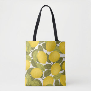 Citroentuin:  eindeloos behang tote bag