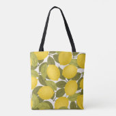 Citroentuin:  eindeloos behang tote bag (Achterkant)