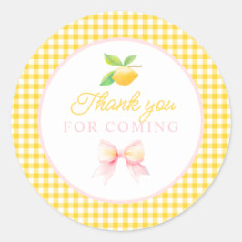 citroenverjaardag Dank u stickers