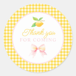 citroenverjaardag Dank u stickers