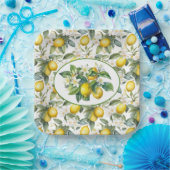 Citroenvertakkingen Waterverf Papieren Bordje (Feest)