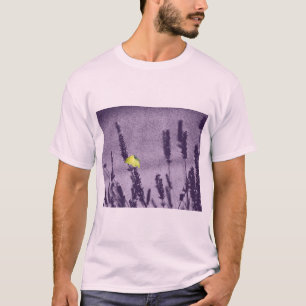Citroenvlinder op een Paarse Lavendelveld T-shirt