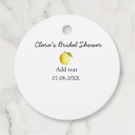 Citroenvrouwenfeest modern eenvoudig minimaal rust bedankjes labels