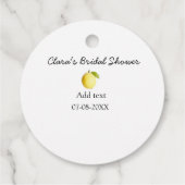 Citroenvrouwenfeest modern eenvoudig minimaal rust bedankjes labels (Achterkant)