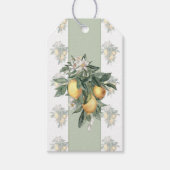 Citroenvrucht Cadeaublaadjes Cadeaulabel (Voorkant)