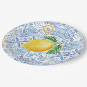 Citroenvrucht, Europees geïnspireerd Papieren Bordje (Gekanteld)