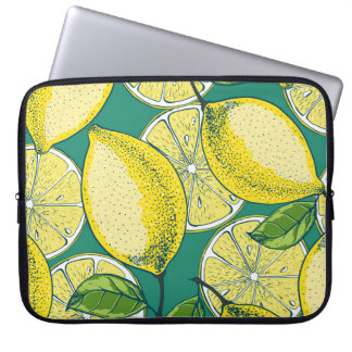 Citroenvrucht naadloze illustratie laptop sleeve