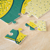 Citroenvrucht  naadloze illustratie legpuzzel (Zijkant)