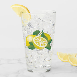 Citroenvruchten Drink glas