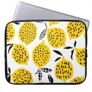 Citroenvruchten: naadloos ontwerp. laptop sleeve