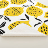 Citroenvruchten: naadloos ontwerp. sherpa deken (3/4)