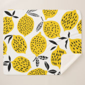 Citroenvruchten: naadloos ontwerp. sherpa deken (Voorkant (horizontaal))