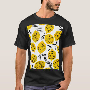 Citroenvruchten: naadloos ontwerp. t-shirt