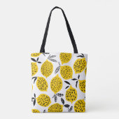 Citroenvruchten:  naadloos ontwerp. tote bag (Achterkant)