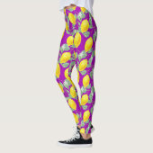 CITROENVRUCHTEN OP PAARSE ACHTERGROND LEGGINGS (Links)