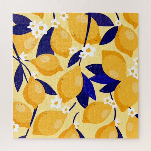 citroenvruchten: voedselpatroon. legpuzzel (Verticaal)