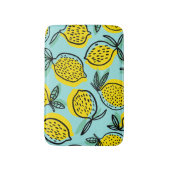 Citroenvruchten: zomermotief. badmat (Voorkant Verticaal)