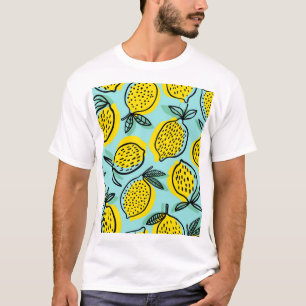 Citroenvruchten: zomermotief. t-shirt