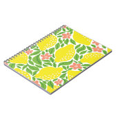 Citroenvruchtenpatroon. Naadloze zomercitruspatser Notitieboek (Linkerzijde)