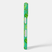 Citroenvruchtpatroon geel turquoise groen Case-Mate iPhone case (Achterkant / Rechts)