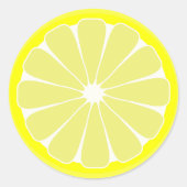 Citroenvruchtstickers Ronde Sticker (Voorkant)