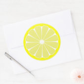 Citroenvruchtstickers Ronde Sticker (Envelop)
