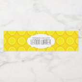 Citroenwater aangepaste citroengele etiketten (Enkel label)