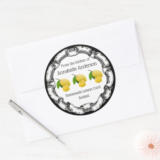 Citroenwrongel Label Personaliseren (Envelop)