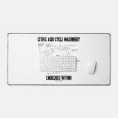 Citroenzuurcyclusmachines ingebed in krebs bureaumat (Keyboard & Muis)