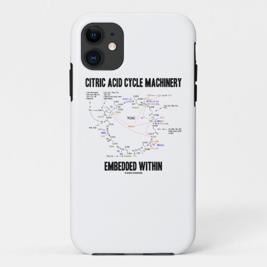 Citroenzuurcyclusmachines ingebed in krebs Case-Mate iPhone case (Achterkant)