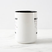 Citroenzuurcyclusmachines ingebed in krebs tweekleurige koffiemok (Center)