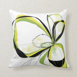 Citron Bloom pillow Kussen
