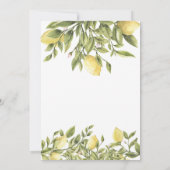 CITRON Citroen bruiloft uitnodiging (Achterkant)