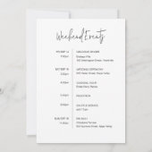 CITRON Citroen Bruiloft Welkomstbrief & Routebesch Kaart (Achterkant)