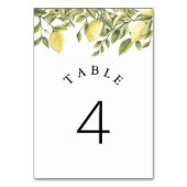 CITRON Citroen Citrus Tafelnummer Kaart (Voorkant)