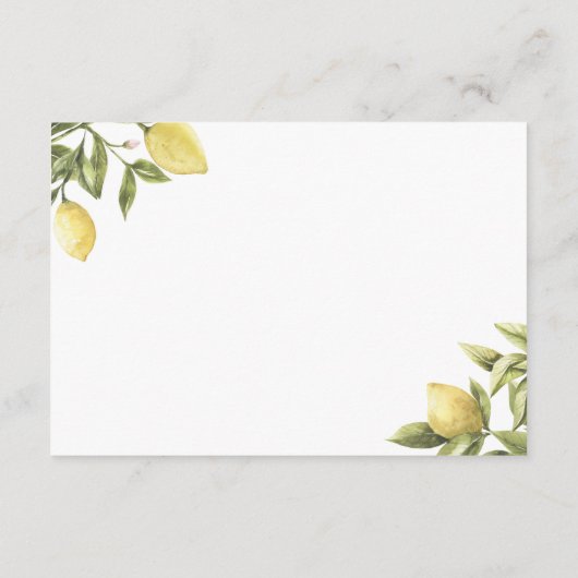 CITRON Citrus Behuizing Invoegen Kaart 5 "x3.5" (Achterkant)