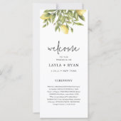 CITRON Citrus bruiloft programma (Voorkant)