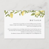 Citron Citrus Details & Accommodaties Informatiekaartje (Voorkant)