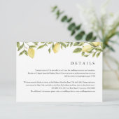 Citron Citrus Details & Accommodaties Informatiekaartje (Staand voorkant)