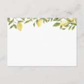 Citron Citrus Details & Accommodaties Informatiekaartje (Achterkant)