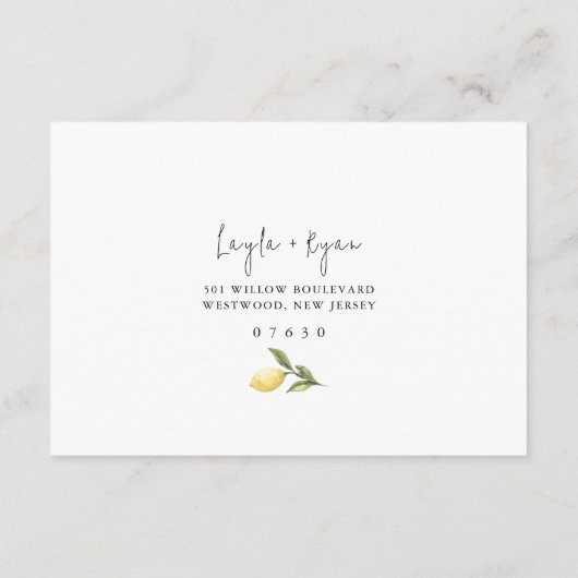 CITRON Citrus RSVP Informatiekaartje (Achterkant)