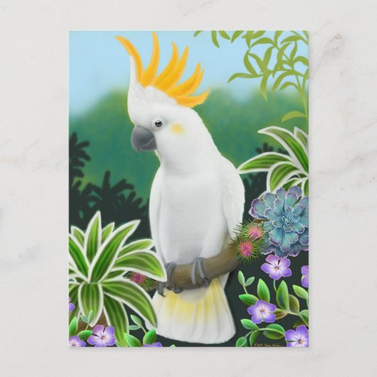 Citron Cockato Briefkaart (Voorkant)